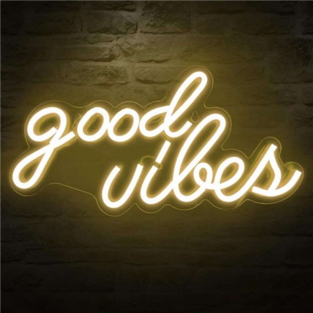 Good Vibes Neon Sign for Wall Decor